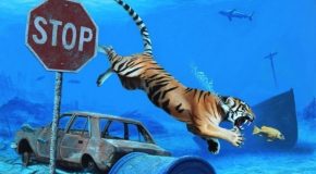 Josh Keyes, l’artiste Américain qui peint un monde futuriste où la nature reprend ses droits