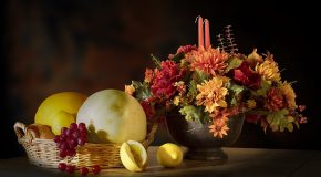 Corbeilles de fruits, dentelles, fleurs…Tout est là et c&rsquo;est romantique!