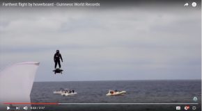 Record du monde de Flyboard, du Français Franky Zapata