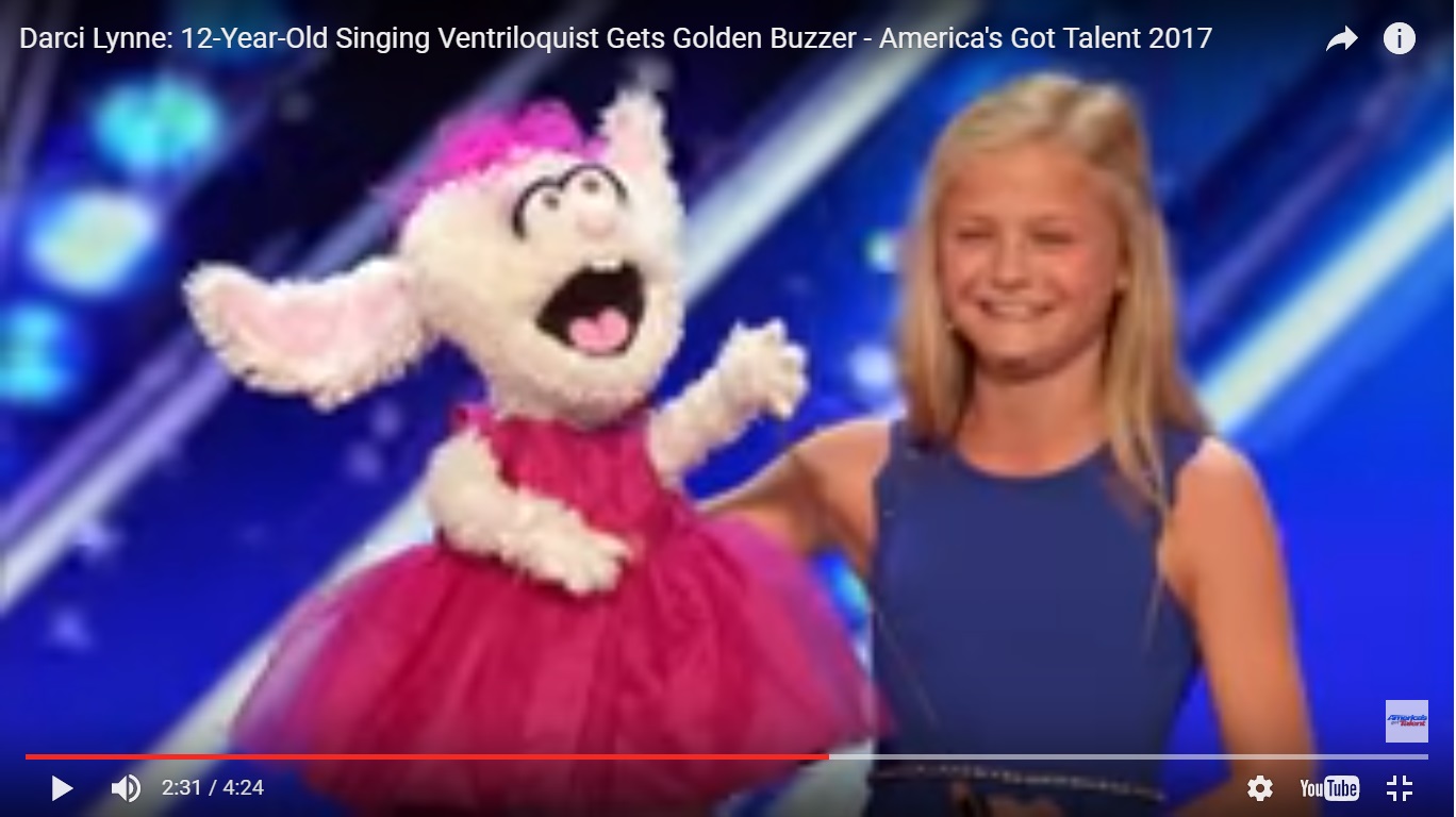 Ventriloque à 12 ans, cette fille bat les records à "America's Got Talent"