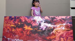 Petit peintre de 5 ans et des tableaux dignes des grands