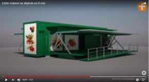 Un conteneur se transforme en jolie maison grâce à une technologie spéciale!
