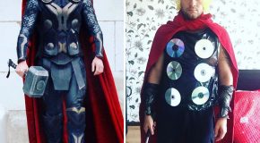 Il parodie ses personnages préférés avec des éléments de son quotidien