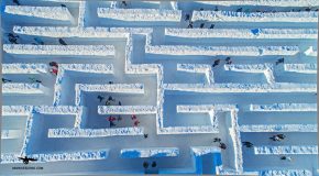 En Pologne se trouve le plus grand labyrinthe de glace du monde!