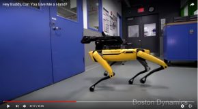 Ce robot ouvre les portes, c’est SpotMini de Boston Dynamics