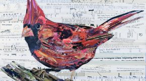 Elle réalise des collages d’animaux avec du papier recyclé et c’est trop beau!