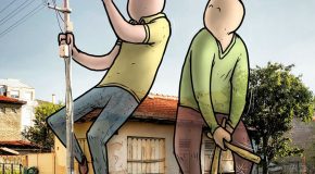 Illustrations de géants dans les villes de Turquie, c’est trop cool