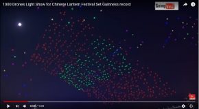 1000 drones remplacent les lanternes au festival des lanternes en Chine