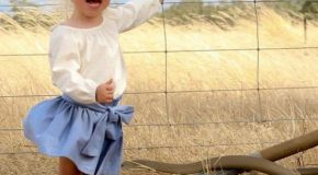 Une petite fille échappe à un danger!